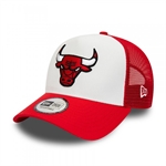 New Era NBA Team Color Logo Trucker Snapback - Chicago Bulls