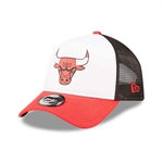 New Era NBA Team Color Logo Trucker Snapback - Chicago Bulls