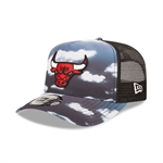 New Era NBA Cloud AOP Trucker Snapback - Chicago Bulls
