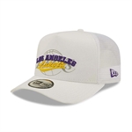 New Ere NBA Logo Overlay Trucker Snapback - Los Angeles Lakers