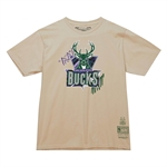 Mitchell & Ness NBA Game Day Pattern T-Shirt - Milwaukee Bucks