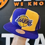 Mitchell & Ness NBA What The Pinstripe Snapback - Los Angeles Lakers