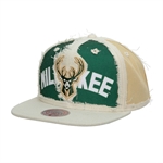 Mitchell & Ness Cut Away Snapback - Milwaukee Bucks